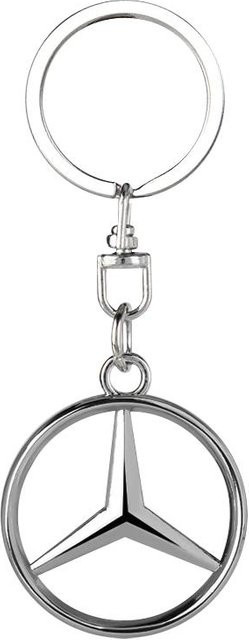 Mercedes-Benz Schlüsselanhänger, Metall, silber, Unisex - Bild 1