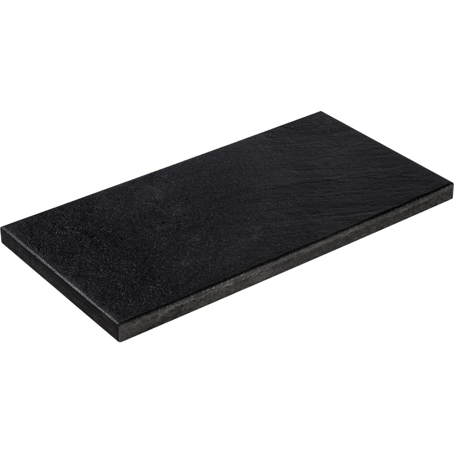 Diephaus Terrassenplatte Sassari Schwarz-Basalt in Steinoptik, B/T/H: 80 x 40 x 4 cm - Bild 2