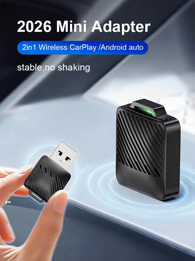 WOOBOOBOX 2026 Mini 2in1 Kabelloser CarPlay und Android Auto Adapter in Schwarz mit 5.8G WiFi für OEM Systeme - Bild 6