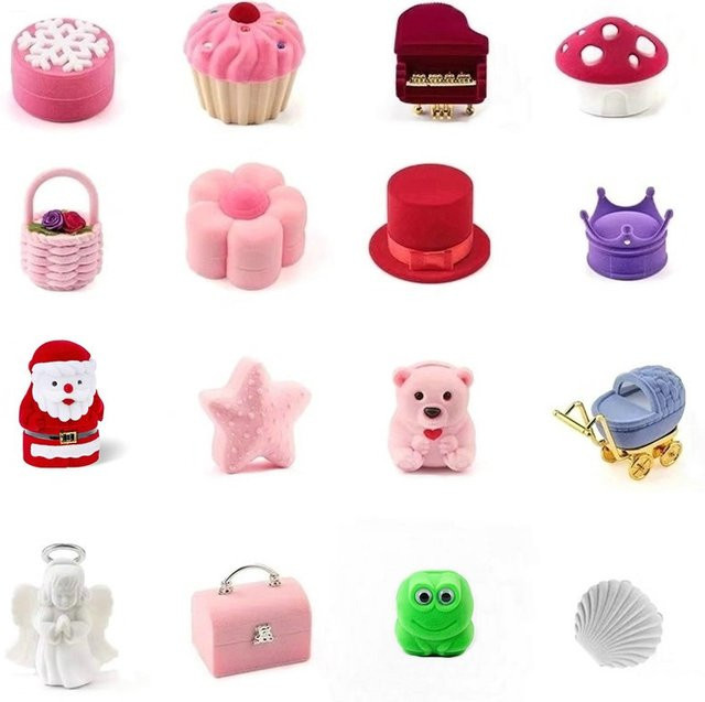 QIAO Ring Box Mini Samt, Unisex - Bild 1