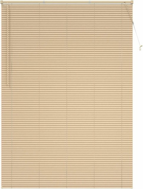 vidaXL Venetianer Jalousie Hellbraun mit Muster aus PVC, Breite: 140 cm, Höhe: 213 cm - Bild 1