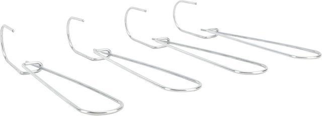 20 Stück Shoemst Papiermusterhaken aus verzinktem Stahl in Silber, Maße: 2,5 x 185 mm - Bild 1