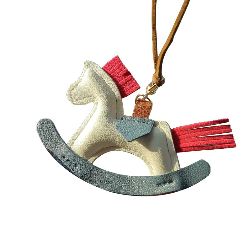 Velishy Pony-Auto-Anhänger, Leder, Rückspiegel, Dekoration - Bild 3