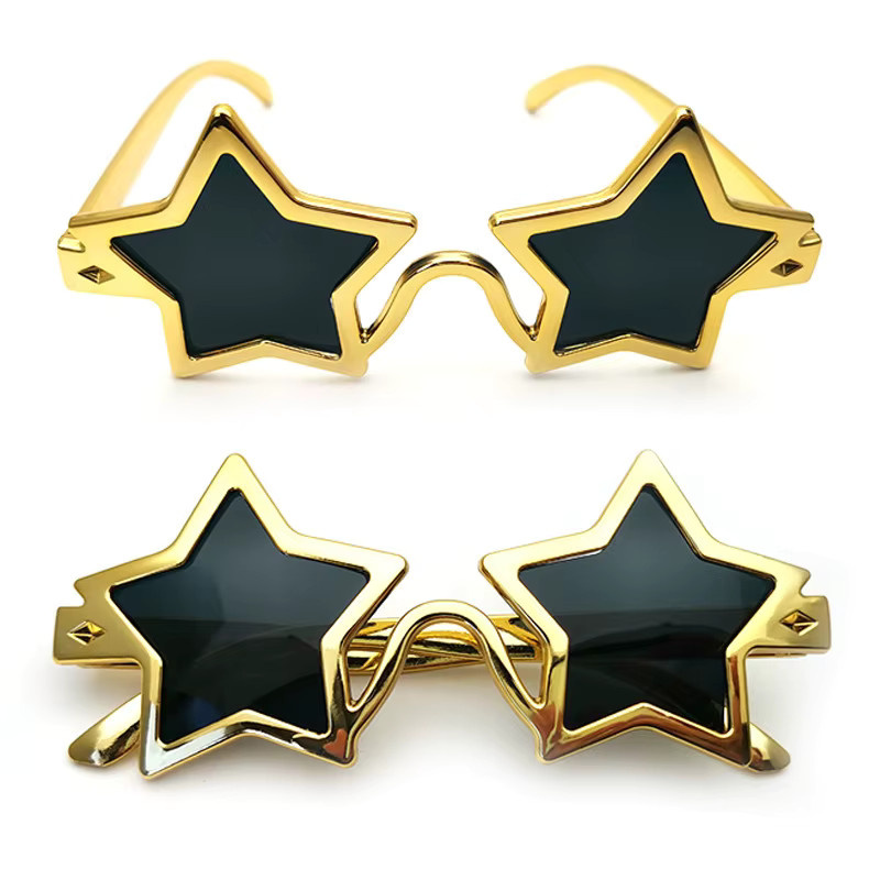 STERN Sonnenbrille, Hexagonal, Vollrand, Metall, Unisex, Silber, Gold - Bild 2