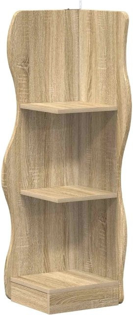 vidaXL Eckregal Sonoma-Eiche, modernes Standregal aus Holzwerkstoff, B/T/H: 34 x 33 x 102 cm - Bild 1