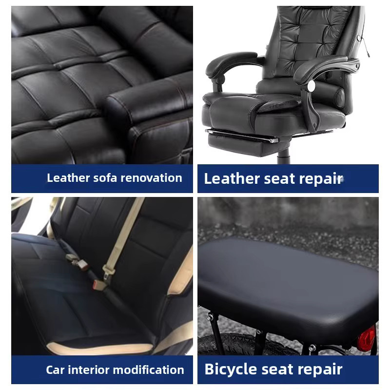 Selbstklebende Leder-Reparaturflicken in Braun zur einfachen Reparatur von Sofas, Autositzen, Taschen und Jacken - Bild 2