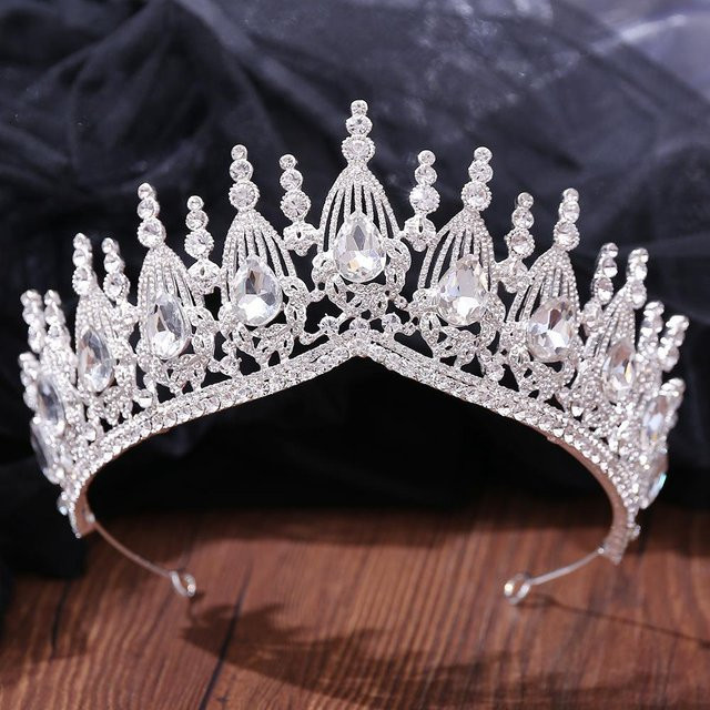 DIEZI Diadem, Barock, Kristall, gray, Damen - Bild 1