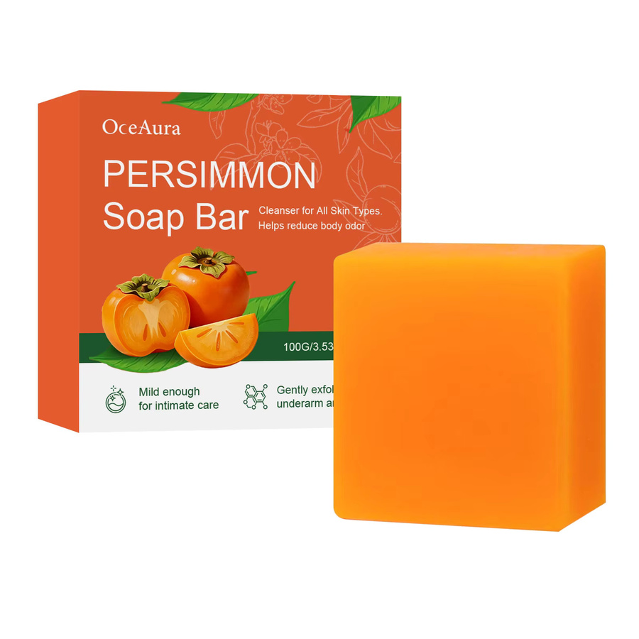 OceAura Persimmon-Seife, Tiefenreinigung, 100g, für fettige Haut - Bild 6