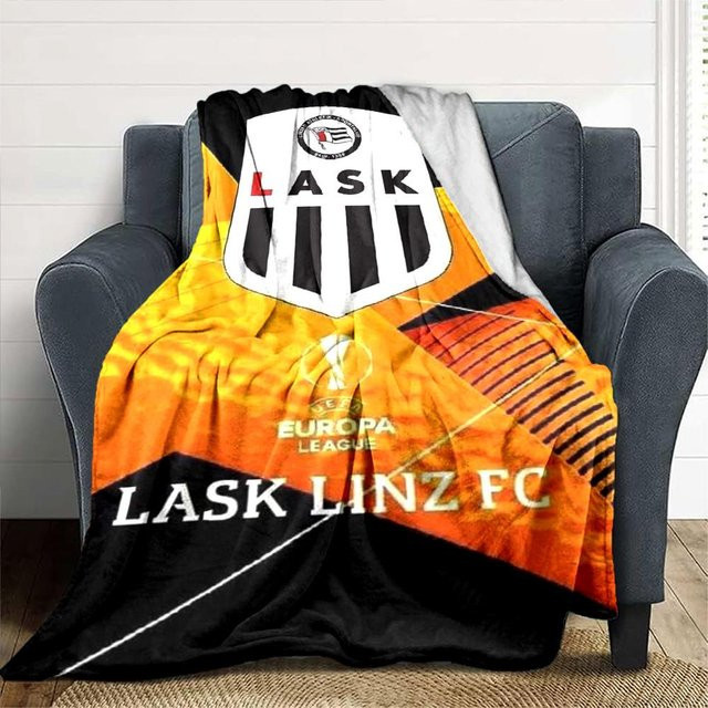 NuanSue Home Flanelldecke LASK LINZ LOGO Aufdruck, Mehrfarbig, B x H: 80 x 120 cm - Bild 1