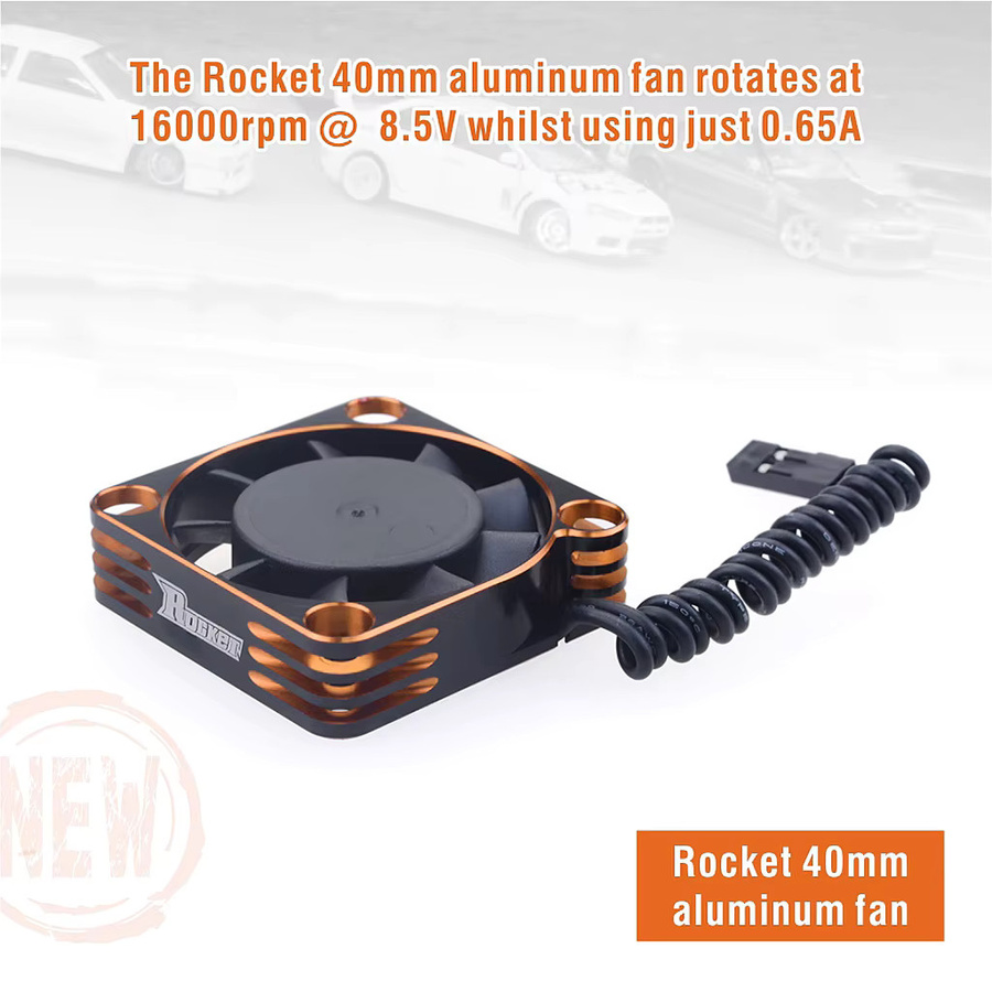 SURPASS HOBBY Kühlventilator Raketen-Wärmeableitungslüfter, Metall, Schwarz, 2-teiliges Set - Bild 3