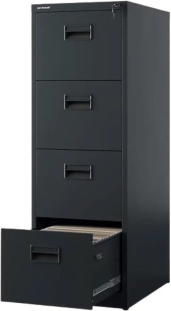 JAN NOWAK Hängeregisterschrank SARA mit 4 Schubladen, abschließbar, Anthrazit, B/T/H: 132 x 46 x 62 cm - Bild 1
