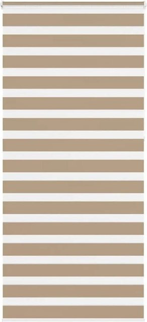 vidaXL Doppelrollo Day & Night Sandbraun aus Polyester, B: 95 cm, H: 230 cm - Bild 1