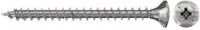 Fischer PowerFast Spanplattenschrauben mit Senkkopf und Pozidriv-Antrieb, galvanisch verzinkt, Farbe: Silber, Durchmesser: 4,0 mm, Länge: 50 mm - Bild 1