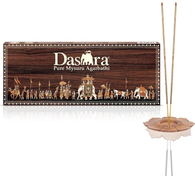 Cycle Pure Dasara Räucherstäbchen Sandelholz 60 Stück Packung langanhaltende Masala Bathi mit holzigem Duft - Bild 1