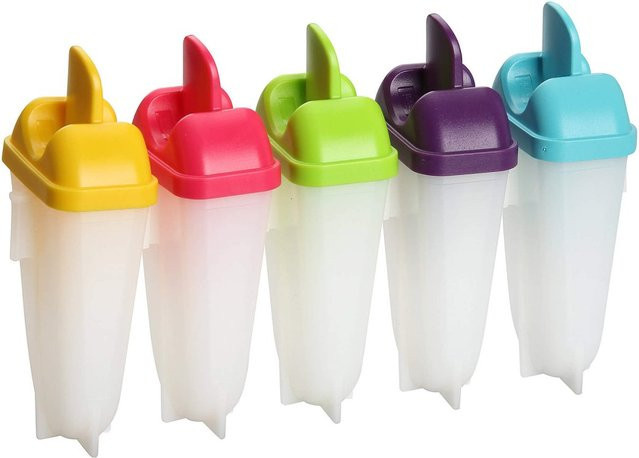 Fackelmann Eisformen für Stieleis, 5 Stück, Multicolor, Kunststoff - Bild 1