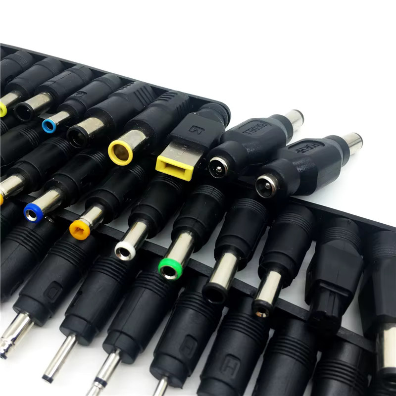 BSN Stromadapter-Set mit DC-Buchse 5,5 x 2,1 mm und AC-Stecker für Thinkpad Laptop-Anschlusskabel, Schwarz - Bild 4