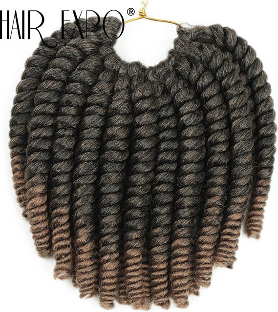 Havana Twist Senegalese Twist Häkelzöpfe Ombre, 8 Zoll, Damen - Bild 1