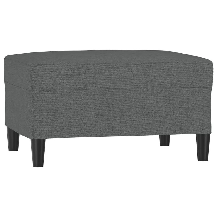vidaXL Fußhocker Dunkelgrau mit Stoffbezug B/T/H: 70 x 55 x 41 cm - Bild 2