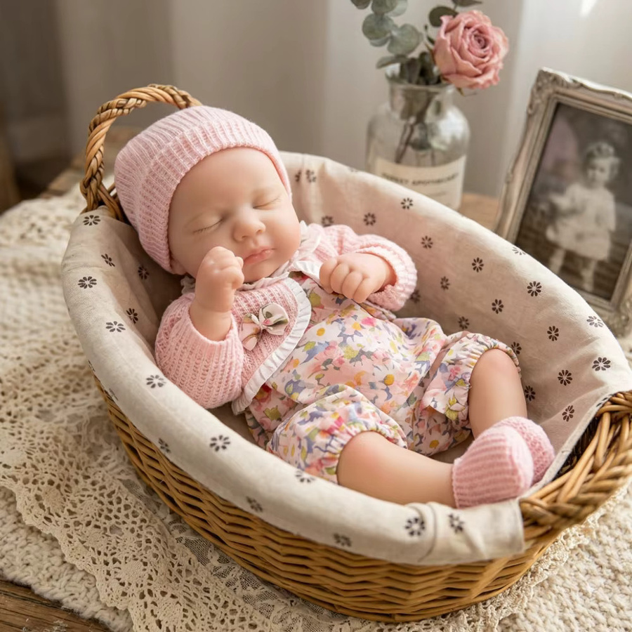 Aizwa1 Loulou Reborn Mädchenpuppe, Silikon, 13 Zoll - Bild 2