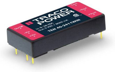 TracoPower TEN 40-4815WIN DC/DC-Wandler Print 48 V/DC auf 24 V/DC 1.67A 40W Schwarz - Bild 1