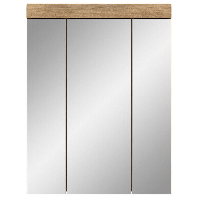 Spiegelschrank Scout Evoke von xonox.home in Braun mit Oak Nachbildung und Glasfronten, B/H/T: 60 x 79 x 18 cm - Bild 2