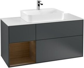 Villeroy & Boch Waschtischunterschrank Finion mit Wandbeleuchtung, Breite: 120 cm, Tiefe: 50,1 cm, Höhe: 50,1 cm, lackiert - Bild 1