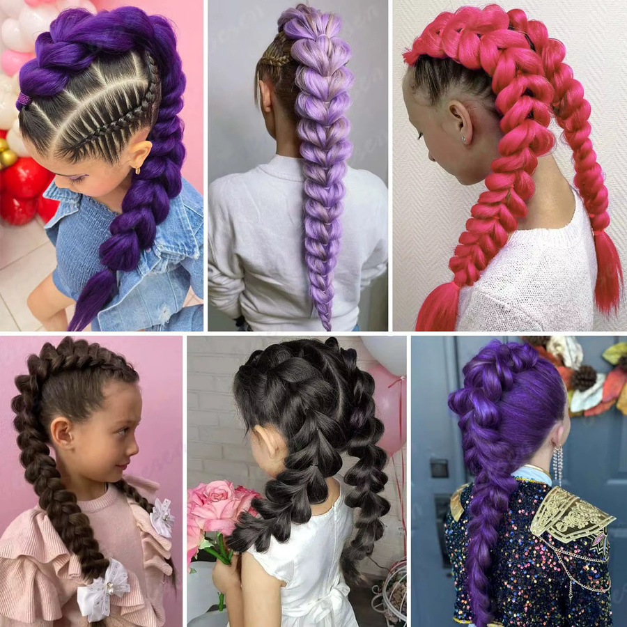 Rumi Hair Geflochtene Pferdeschwanz-Haarverlängerungen, Kinder - Bild 2