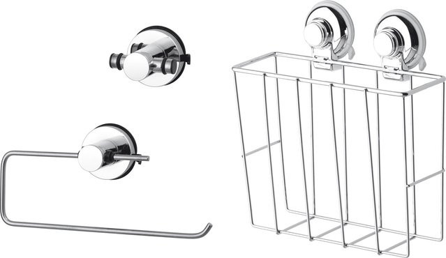 GSW HOOKIE System Küchenset aus Edelstahl und Aluminium in Silber, 3-teilig, Wandmontage - Bild 1