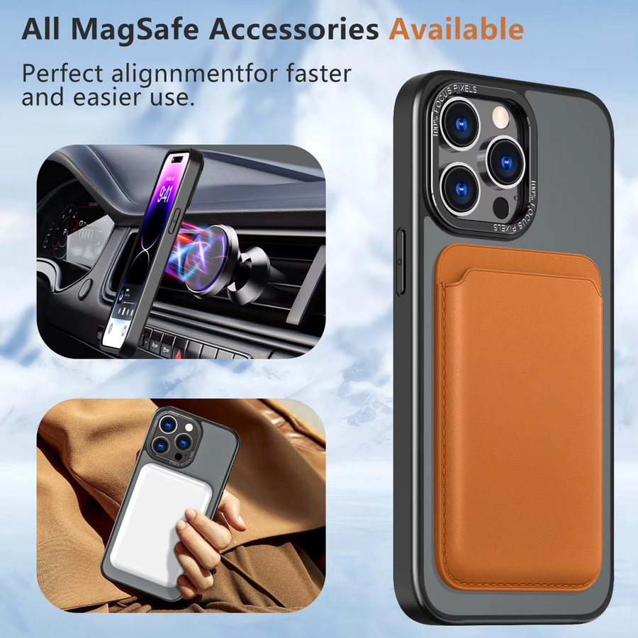 Magnetischer Universal Leder MagSafe Kartenhalter in Grün für iPhone, Samsung, Xiaomi, OPPO, Motorola und Google - Bild 2