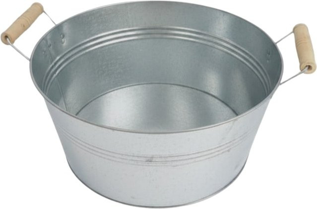 Runder Pflanzkorb aus Stahl von Mein schöner Garten Shop in Silber oder Schwarz, Durchmesser: 27 cm, Höhe: 16 cm - Bild 1