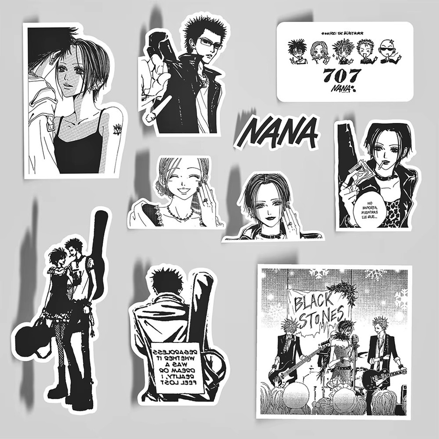 Bandai NANA Aufkleber, Schwarz-Weiß, Bunt / Mehrfarbig - Bild 5