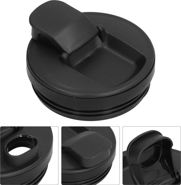 Ninja Entsafterbecher Flip Cover Deckel Ersatz für 32oz 24oz 18oz Mixer Zubehör, Schwarz - Bild 1