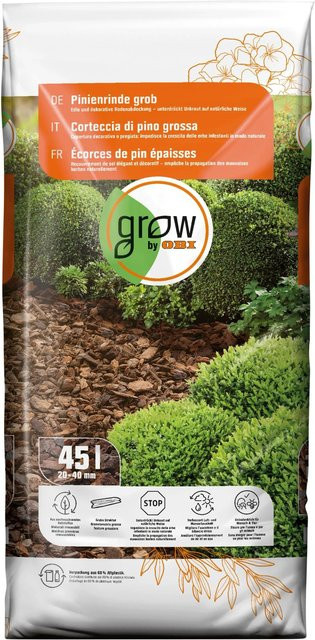 GROW by OBI Pinienrinde grob Braun 20-40 mm, 45 l - Bild 1