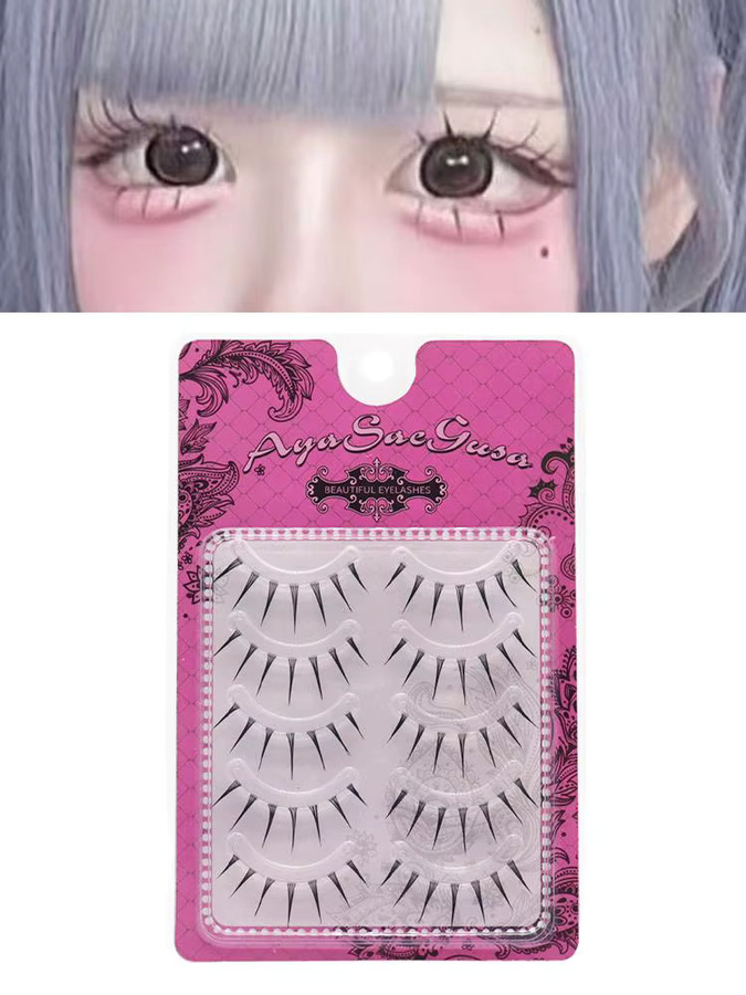 eelhoe Hot Manga Lashes Künstliche Wimpern, 5 Paar, Natürlich, Unisex - Bild 5