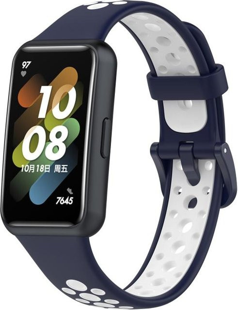 Uhrenarmband Silikon, weiß, Huawei Band 7 / 7 NFC, Unisex - Bild 1