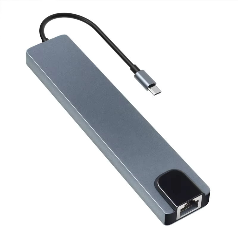 8 in 1 USB C Hub Docking Station mit 4K HDMI, RJ45 Ethernet, SD und TF Kartenleser sowie PD Ladefunktion für MacBook Air M1 und iPad Pro - Bild 7