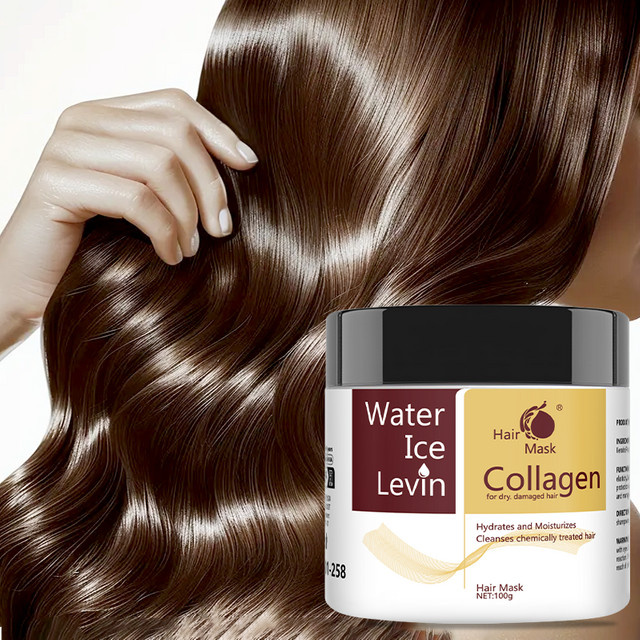 Water Ice Levin Haarmaske mit Kollagen, Hyaluronsäure und Keratin, 100 g - Bild 1