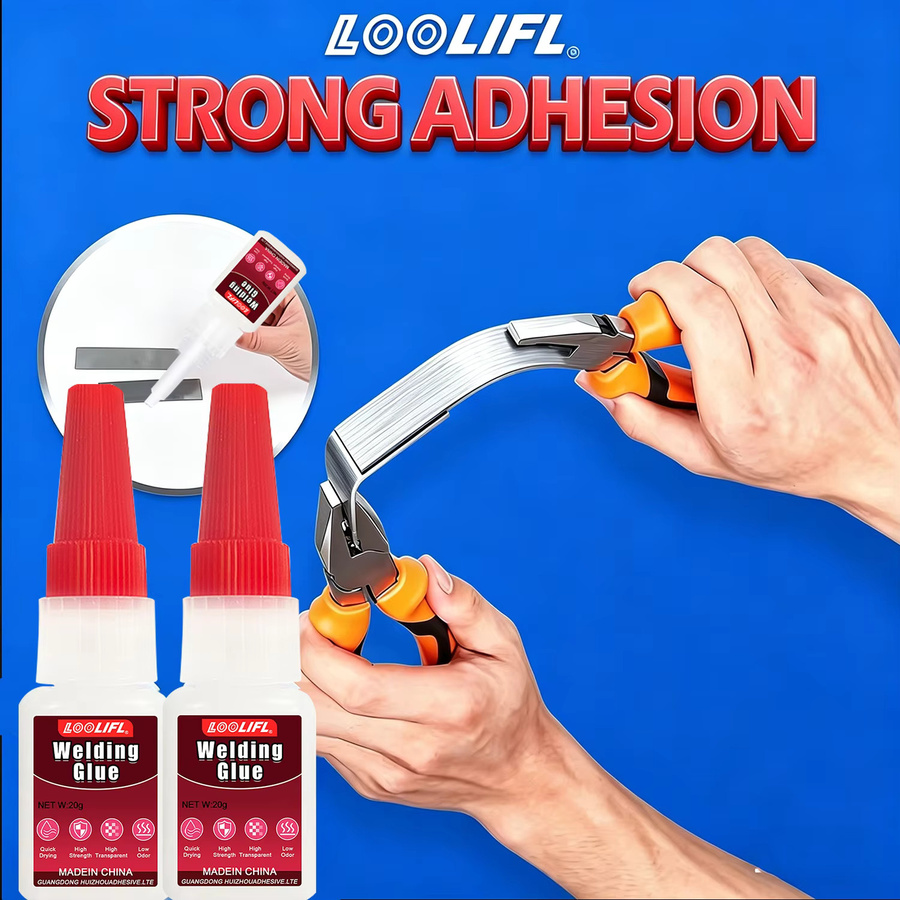 LOOLIFL Instant Strong Super Glue Universal Hochviskoser Klebstoff für Metall, Glas und Holz, schnell trocknend - Bild 6