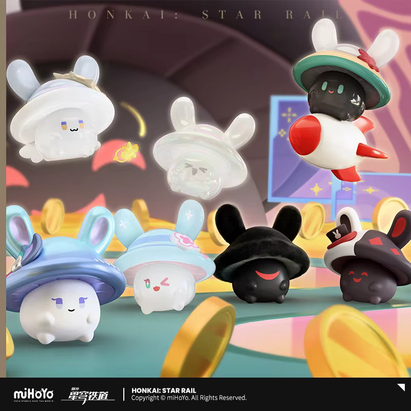 Mihoyo Honkai Star Rail Bunny Mushroom & Mushroom Bunny, Mini Blind Bag, Desktop-Figur - Bild 5
