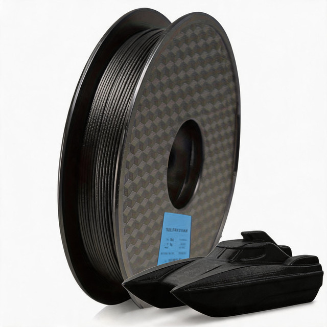 MANLANG PA12-CF Kohlefaser-Nylon-Filament 1,75mm Schwarz 500g für FDM 3D-Druck - Bild 1