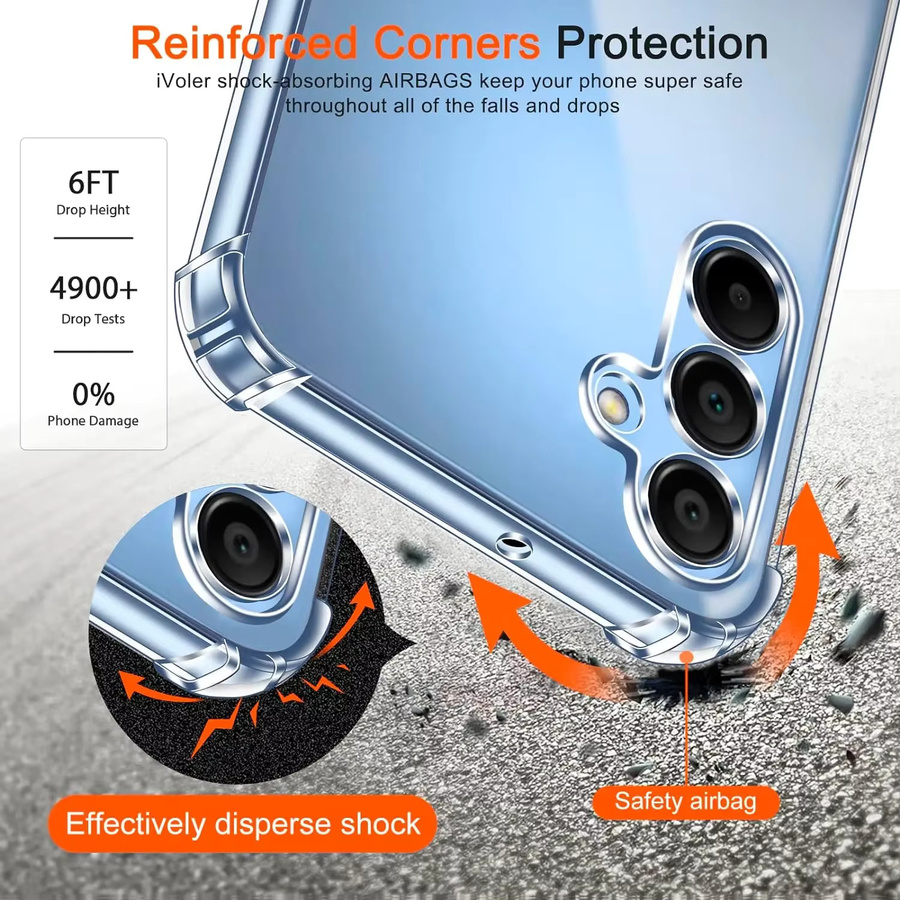 Transparentes Luxus Schutzcase für Samsung Galaxy A-Serie (A03, A04, A05s, A13, A14, A15, A24, A25, A33, A34, A35, A53, A54, A55, A73) - Bild 3