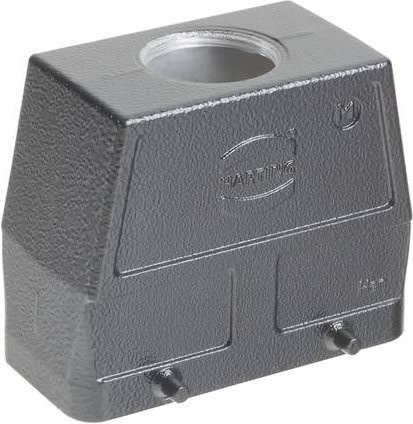 HARTING Tüllengehäuse in Schwarz und Grau aus Aluminium - Bild 1
