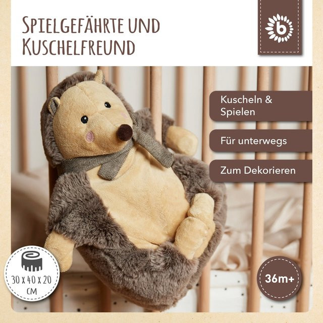 Bieco Igel Plüsch Kuscheltier, mit Magneten, ab 0 Jahren - Bild 1
