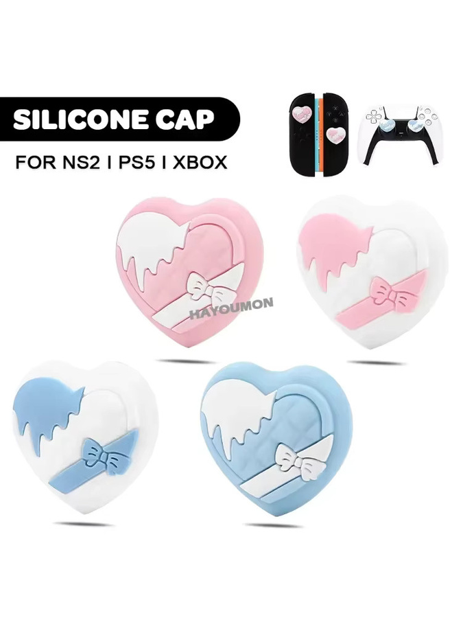 HeroAngel 4er-Set Silikon-Thumb-Grips für Nintendo Switch, Switch Lite und OLED sowie PlayStation Controller, weiche Joystick-Kappen in Multicolour, Gaming-Zubehör - Bild 7