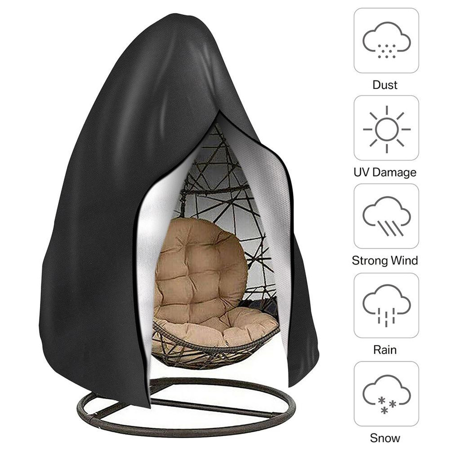 Wasserdichte Hängesessel-Abdeckung von Binchi Lighting Appliances in Grün mit Reißverschluss, wetterfest und UV-beständig, B/T/H: 230 x 200 cm - Bild 5