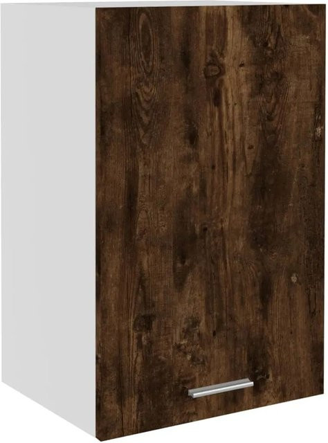 vidaXL Hängeschrank Räuchereiche in Braun mit Glasfront und internen Regalen, B/T/H: 39,5 x 31 x 60 cm - Bild 1