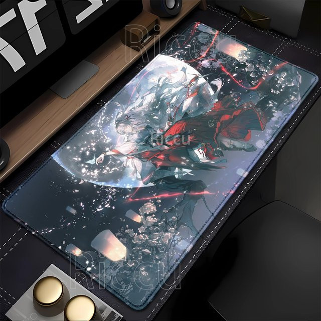 Riccu Gaming-Mauspad Anime Girl Hiyuki Wuthering Waves XXL Schreibtischunterlage Mehrfarbig - Bild 1