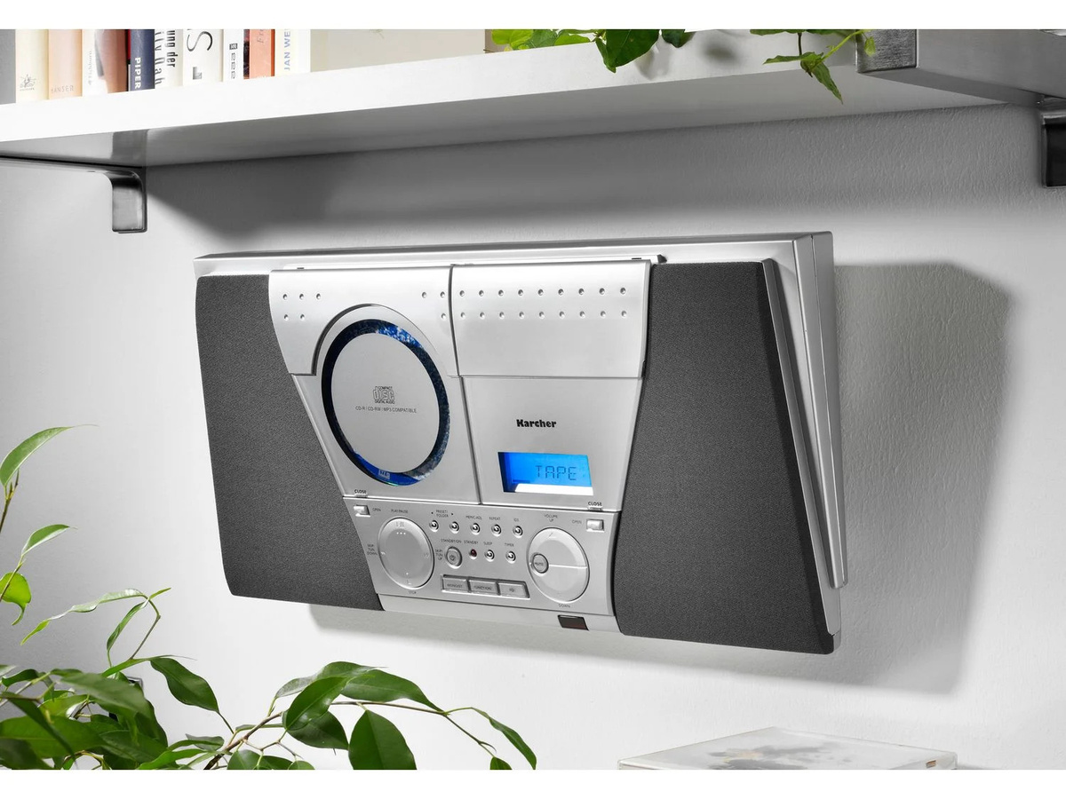 Kärcher Kompaktanlage MC 6550N mit CD-Player, Kassette und UKW Radio in Silber - Bild 4