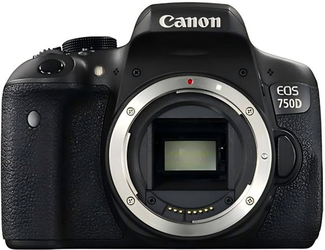 Canon EOS 750D DSLR-Kamera mit 24,2 Megapixel APS-C Sensor in Schwarz - Bild 1