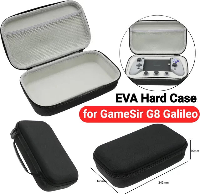 GameSir Hartschalen-Tragetasche aus EVA in Schwarz für GameSir G8 Galileo Phone Controller mit Netztasche - Bild 1
